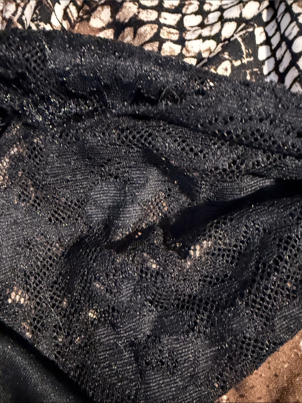 VENUS Cream and Brown Snake-Print Maxi Dress - Picture 7 of 7
